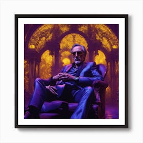 Man Sitting In A Chair Art Print