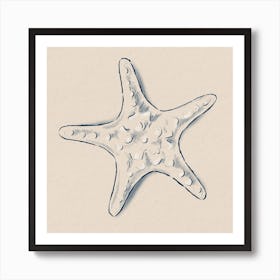 Minimalistic Starfish Art Print