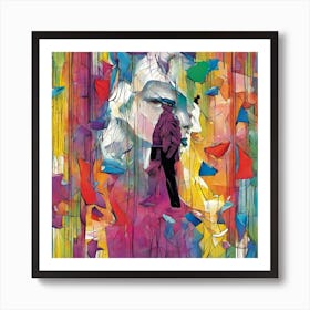 Betrayal Man And Woman Art Print