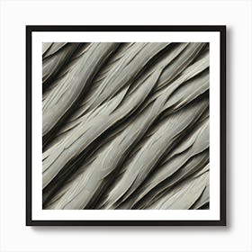 Abstract Texture Of Wavy Lines Art Print