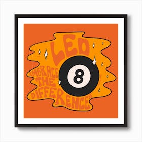 Leo Magic 8 Ball Art Print