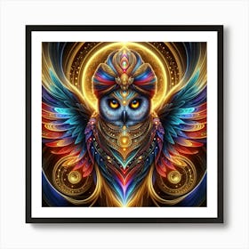 Owl Wisdom 1 Art Print