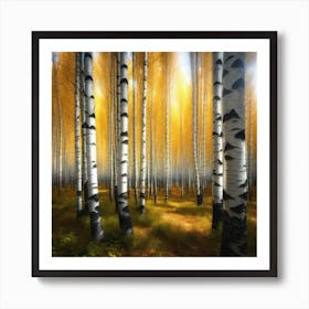 Birch Forest 29 Art Print