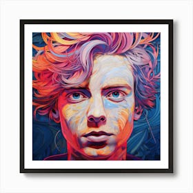 Portrait Of A Young Man Art Print
