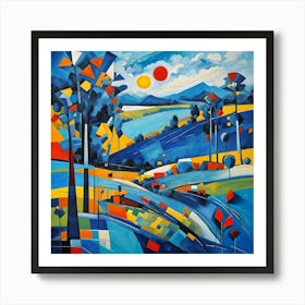 Abstract Landscape Painting 4 Art Print