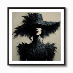 A mysterious woman 2 Art Print