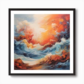 Ocean Waves Art Print