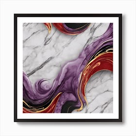 Abstract Marble Painting Art Print