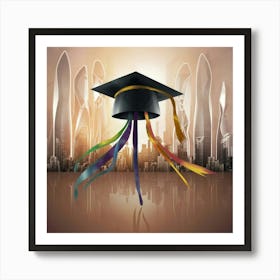 Graduation Hat Art Print