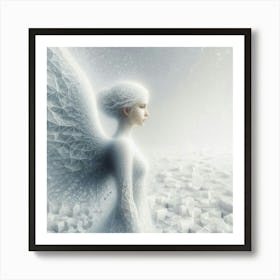 Angel In The Snow Art Print