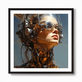 Futuristic Girl 3 Art Print