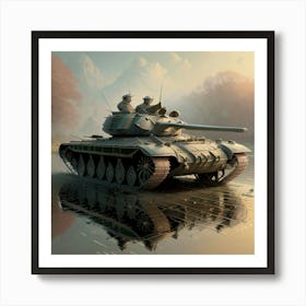 WW11 Tank, By Charles Dyson In Year 2024 Art Print