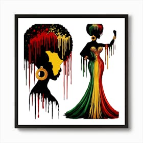 Rasta Woman Art Print