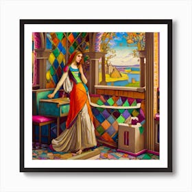 The Lady In Waiting Art Print