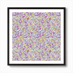 Lavender Loom London Fabrics Floral Pattern 6 Art Print