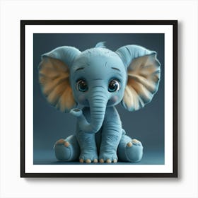 Cute Elephant 3 Art Print