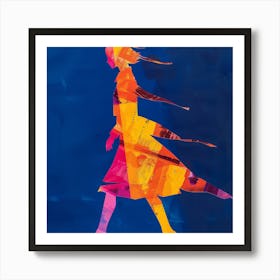 Woman In A Dress 3 Art Print