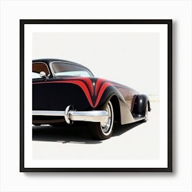 Black And Red Car Art Print