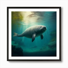 The Manatee's Dance Art Print