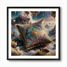 Pillow With Beautiful Art Art Print