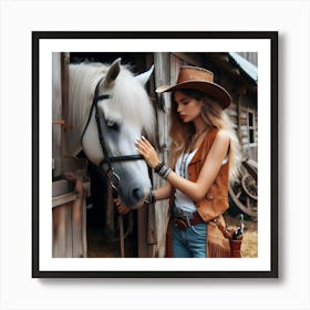 Cowgirl ~Reimagined 1 Art Print