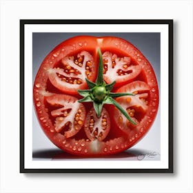 Sliced Tomato Art Print