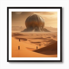 Alien Planet In The Desert Art Print