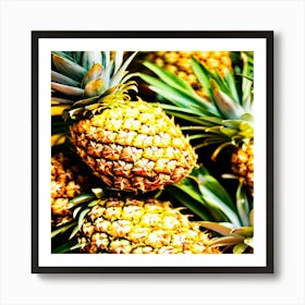 Pineapples Art Print