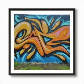 Sacramento Graffiti Art Print