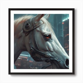 Futuristic Horse Art Print