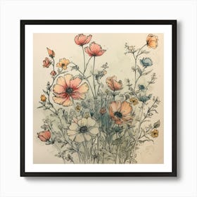 Wildflowers Art Print