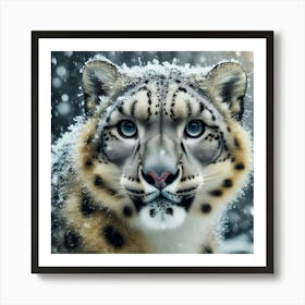 Snow Leopard 19 Art Print