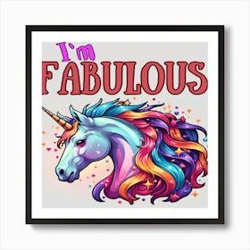 Fabulously Magical: The Vibrant Unicorn Affiche