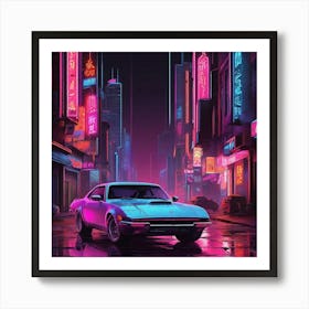 Neon City 3 Art Print