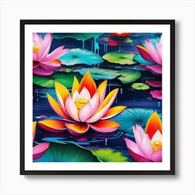 Lotus Flower 29 Art Print