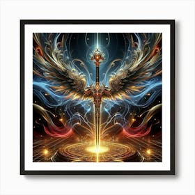 Excalibur Unsheathed: Exploring Its Symbolism and Influence Art Print