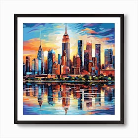 New York City Skyline 2 Art Print