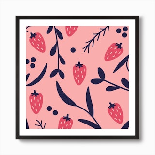 Strawberry Square Art Print