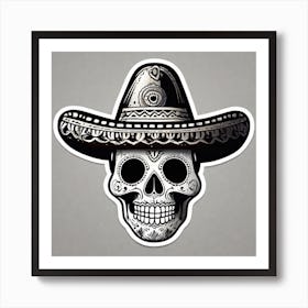 Day Of The Dead Skull 36 Art Print