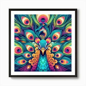 Peacock Art Print