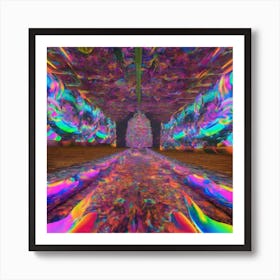Psychedelic Tunnel 1 Art Print