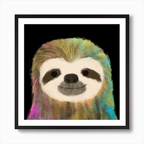 Sloth Square Art Print