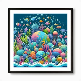 Under The Sea 5 Art Print