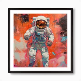 Astronaut Illustration 2 Art Print