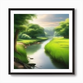 River In The Grass 14 Art Print