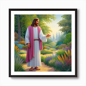 Jesus In The Garden 1 Art Print