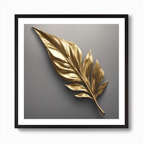 Gold Leaf Art Print