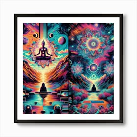 Psychedelic Painting 7 Art Print
