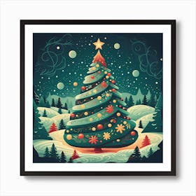 Christmas Tree 36 Art Print