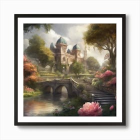 Castle In The Woods 7 Art Print